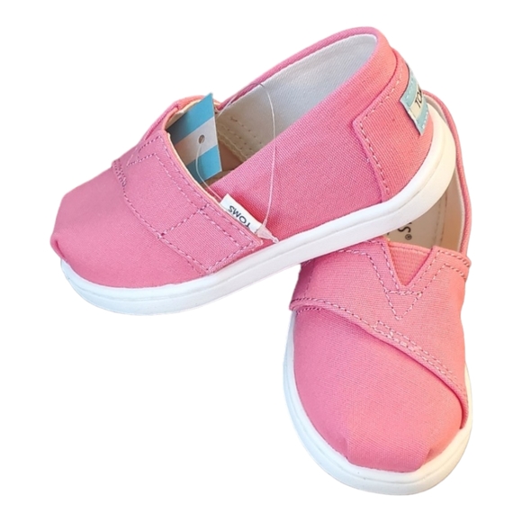 TOMS | Bubble Gum Pink| Belmont Girls| Size 6T - Picture 3 of 6
